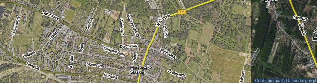 Zdjęcie satelitarne Fredry Aleksandra ul.